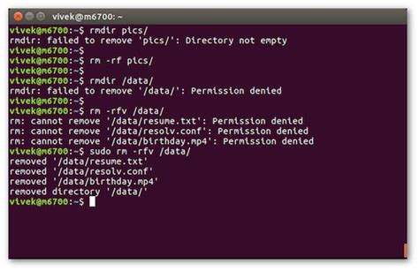 Linux Tutorial: How To Remove A Non-Empty Directory In Linux